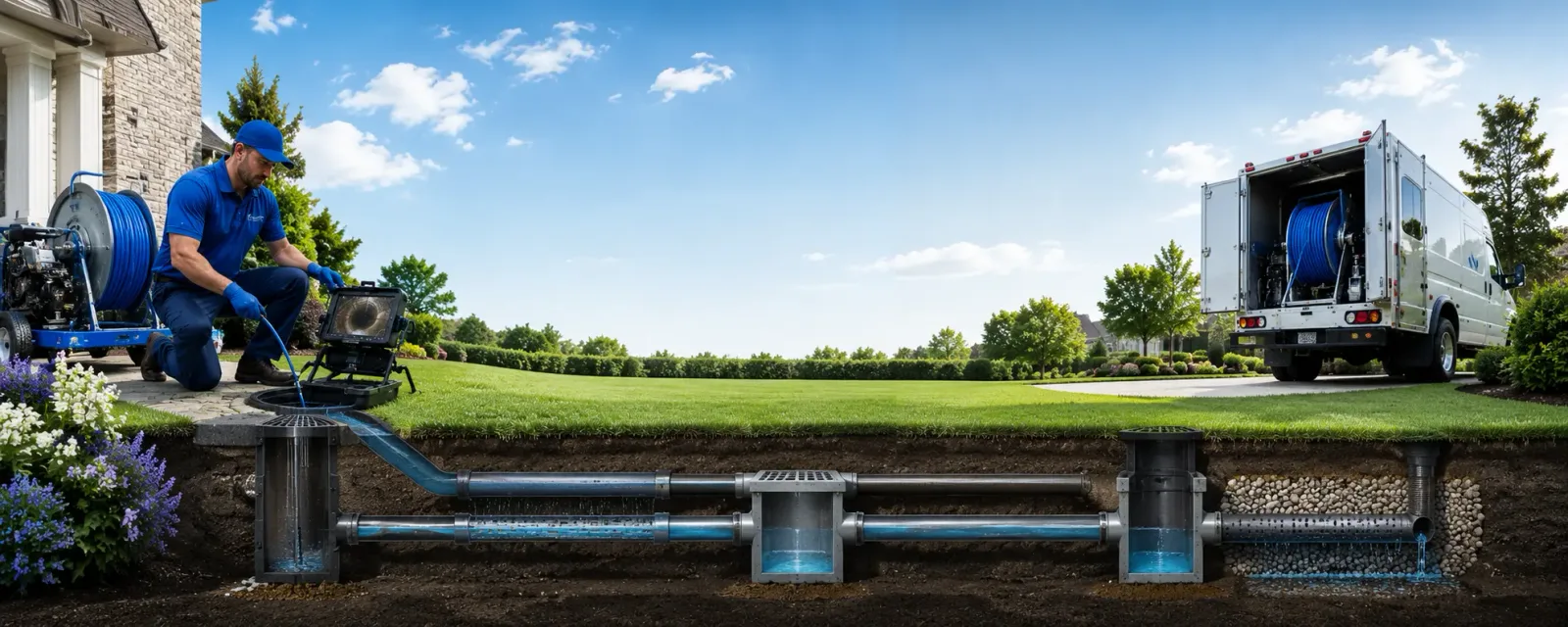 Outdoor drain cleaning information for Brandon, VT